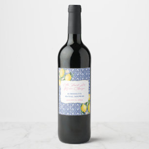 Rótulo De Garrafa De Cerveja Almoço de Chá de Noiva Sentados Positano Main Sque