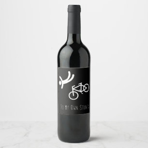 Rótulo De Garrafa De Cerveja amante de bicicleta - eu faço meu próprio presen