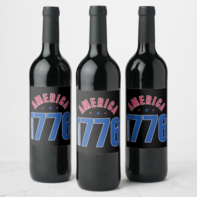 Rótulo De Garrafa De Cerveja AMÉRICA 1776 ano da liberdade  (Garrafas)