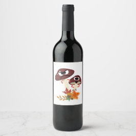 RÓTULO DE GARRAFA DE CERVEJA AMIGOS DOS COGUMELOS