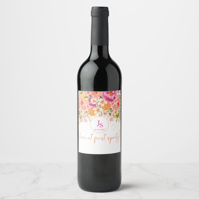 Rótulo De Garrafa De Cerveja Amor à Primeira Spritz (Frente)