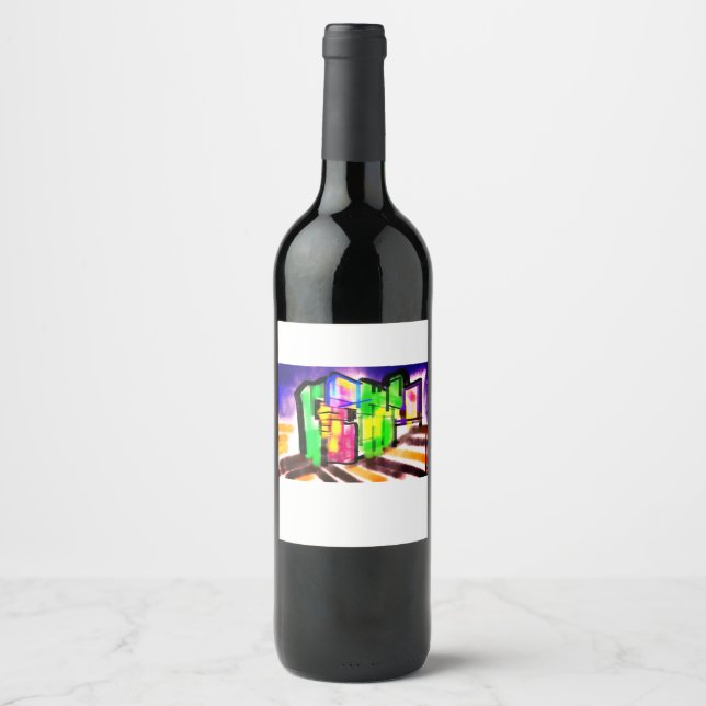 Rótulo De Garrafa De Cerveja Amor de cavalo-marinho  (Frente)