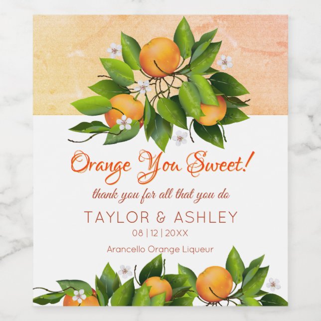 Rótulo De Garrafa De Cerveja Amor é Fruta Laranja Doce (Rótulo Único)