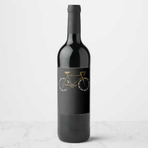 Rótulo De Garrafa De Cerveja Anatomia    da bicicletaCiclo bonito é um present