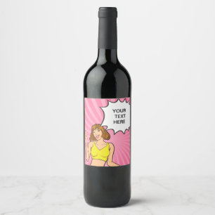 RÓTULO DE GARRAFA DE CERVEJA ANIME, CARTÃO, PERSONALIZÁVEL