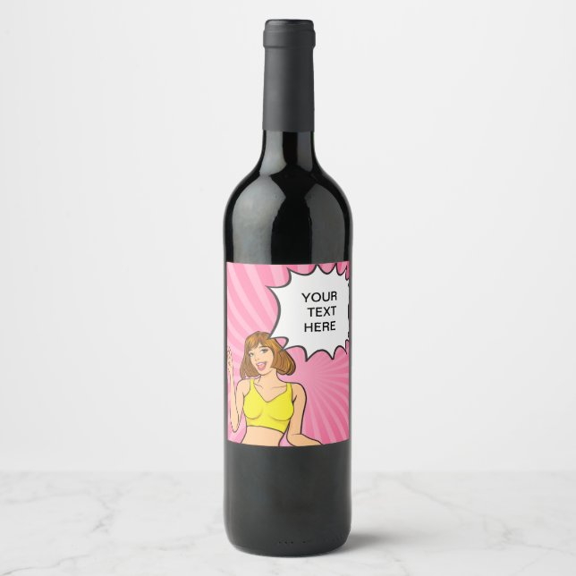 RÓTULO DE GARRAFA DE CERVEJA ANIME, CARTÃO, PERSONALIZÁVEL (Frente)