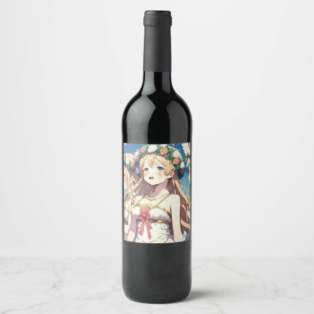 Rótulo De Garrafa De Cerveja Anime Chor (Frente)