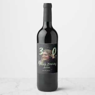 Rótulo De Garrafa De Cerveja aniversário de 30 anos adicionar nome data ano ver