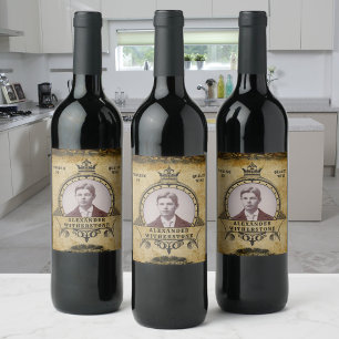 Rótulo De Garrafa De Cerveja aniversário de 30 anos Vintage - Foto Antígua