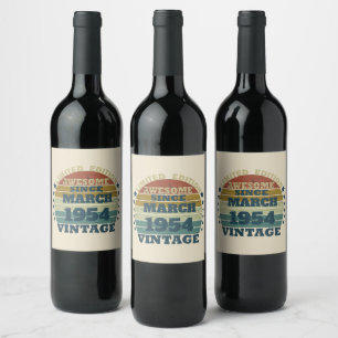 Rótulo De Garrafa De Cerveja Aniversário de 70 anos vintage setenta personaliza