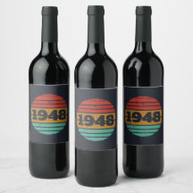 aniversário de 75 anos personalizado vintage