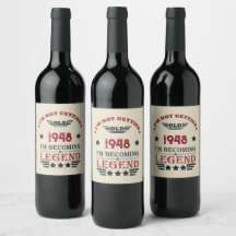 Aniversário de 75 anos vintage personalizado