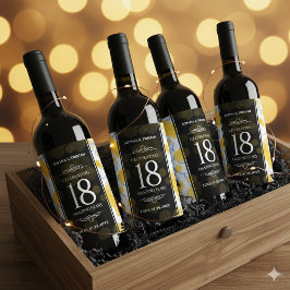 Rótulo De Garrafa De Cerveja Aniversário de Casamento de Porcelana 18