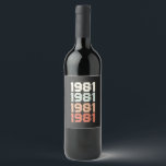 Rótulo De Garrafa De Cerveja Aniversário de Vintage Personalizado<br><div class="desc">Aniversário é especial e não se deve esquecer de um comprar de presente de aniversário os melhores presentes personalizados para seus amigos e entes queridos que fazem aniversário com o ano personalizado.</div>