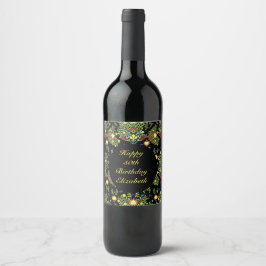 Rótulo De Garrafa De Cerveja Aniversário de William Morris