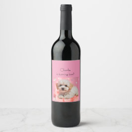 Rótulo De Garrafa De Cerveja Aniversário do Cachorro Vamos nos Divertir 
