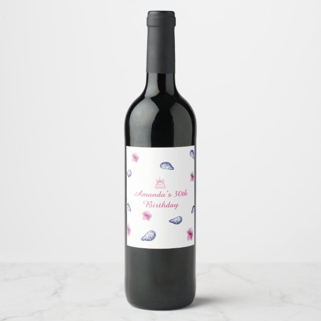 Rótulo De Garrafa De Cerveja Aniversário Greek Vibes (Frente)