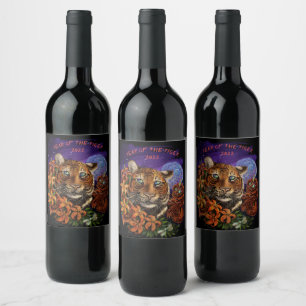 Rótulo De Garrafa De Cerveja Ano Chinês do Tigre Apron