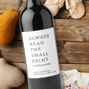 Rótulo De Garrafa De Cerveja Anúncio de bebê editável personalizado