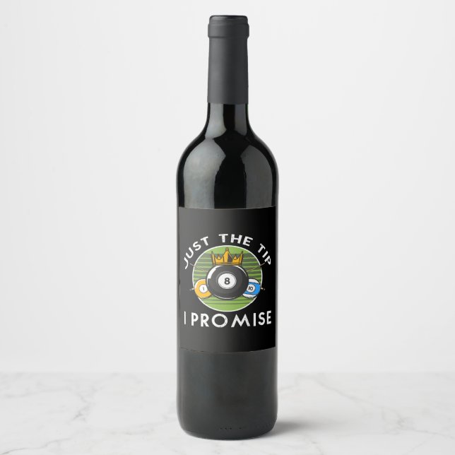 Rótulo De Garrafa De Cerveja Apenas a Ponta Eu Prometo Bilhar (Frente)