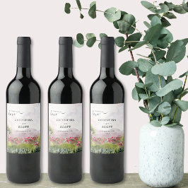 Rótulo De Garrafa De Cerveja Aplausos para Amar Casamento por Aquarela