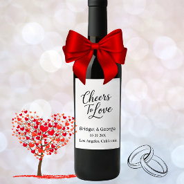 Rótulo De Garrafa De Cerveja aplausos para o roteiro do amor - Charm Elegante