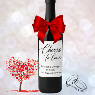 Rótulo De Garrafa De Cerveja aplausos para o roteiro do amor - Charm Elegante