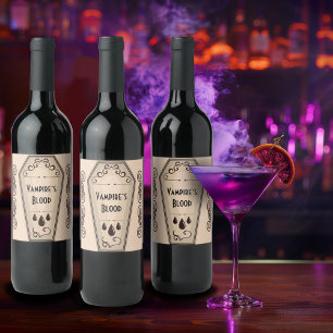 Rótulo De Garrafa De Cerveja Apotário ao Sangue do Vampiro de Breos