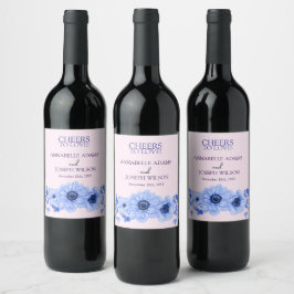 Rótulo De Garrafa De Cerveja aquarelas Florais Botânica Moderna Casamento