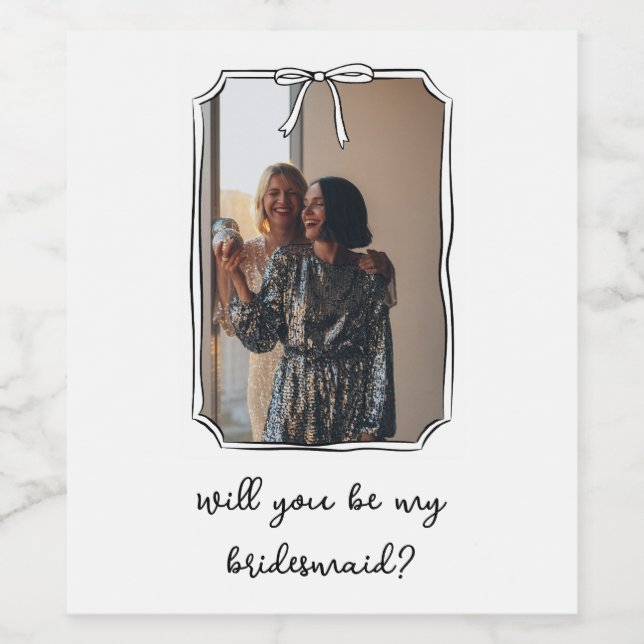 Rótulo De Garrafa De Cerveja Arco Desenhado Mão Chic - Foto de Proposta de Brid (Rótulo Único)