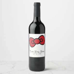 Rótulo De Garrafa De Cerveja Arco Vermelho Fofo Chuveiro de Bebê Caprichoso