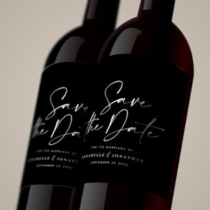 Rótulo De Garrafa De Cerveja Argumento casual moderno para o casamento da tipog