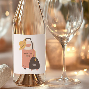 Rótulo De Garrafa De Cerveja Arrume as Malas Bagagem Destino Despedida de Solte