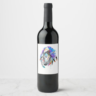 Rótulo De Garrafa De Cerveja Arte de Cavalo