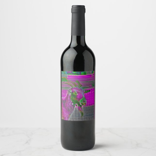 Rótulo De Garrafa De Cerveja Arte de Goat (Frente)