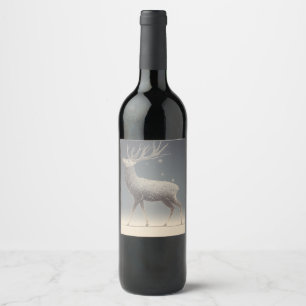 Rótulo De Garrafa De Cerveja Arte de Linha Geométrica Intrincada de um Majestos