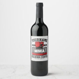 Rótulo De Garrafa De Cerveja Artes Marciais Mistas Misturas ADD NAME MMA Fight