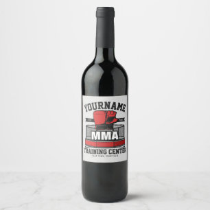 Rótulo De Garrafa De Cerveja Artes Marciais Mistas Misturas ADD NAME MMA Fight