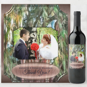 Rótulo De Garrafa De Cerveja Árvore de agradecimentos OAX1