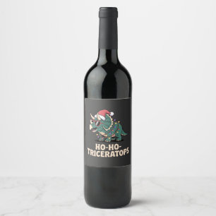 Rótulo De Garrafa De Cerveja Árvore Divertida Rex Dinossauro Férias Humor
