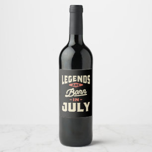 Rótulo De Garrafa De Cerveja As legendas estão em Nascer em julho - Aniversár