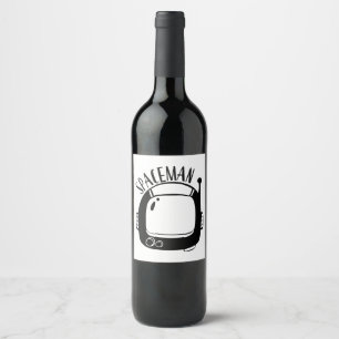Rótulo De Garrafa De Cerveja Astronauta Vintage