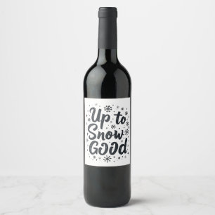 Rótulo De Garrafa De Cerveja Até neve boa piada de inverno floco de neve Natal