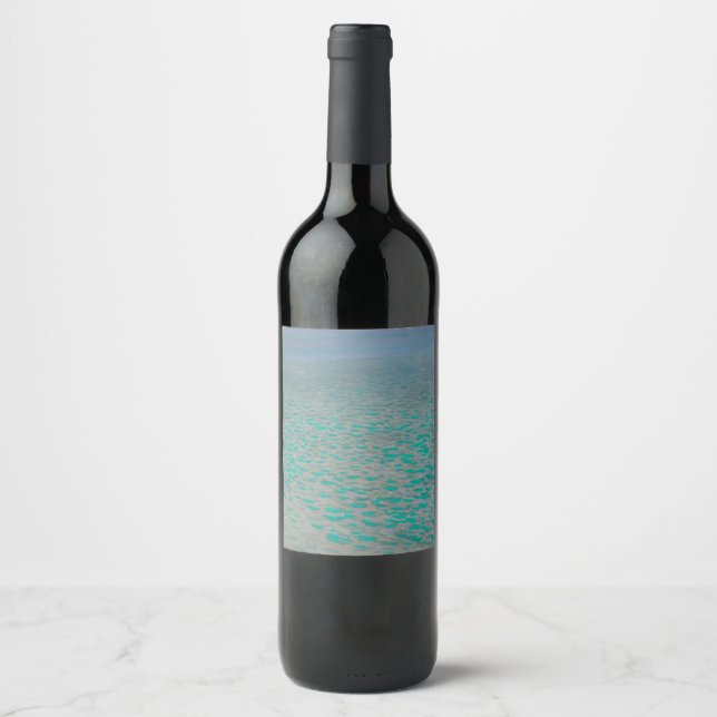 Rótulo De Garrafa De Cerveja Attersee - Gustav Klimt (Frente)