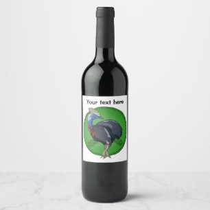 Rótulo De Garrafa De Cerveja Austrália Cassowary