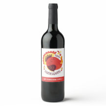 Autumn Stylized Sitting Turkey Happy Thankiness