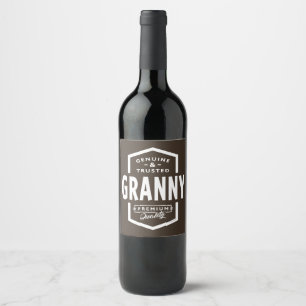 Rótulo De Garrafa De Cerveja Avó genuína