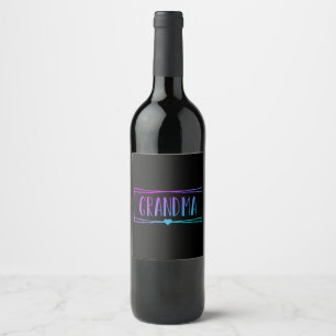 Rótulo De Garrafa De Cerveja Avó Gradiente Gigi presentes à avó