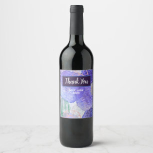 Rótulo De Garrafa De Cerveja Azul e roxo, abstrato moderno