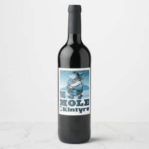 Rótulo De Garrafa De Cerveja Bagpipe Escocês Fazendo Mole De Kintyre